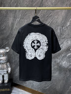 Washed Horseshoe Cross Black T-Shirt™