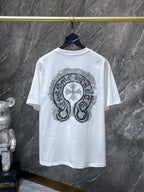 Washed Horseshoe Cross White T-Shirt™