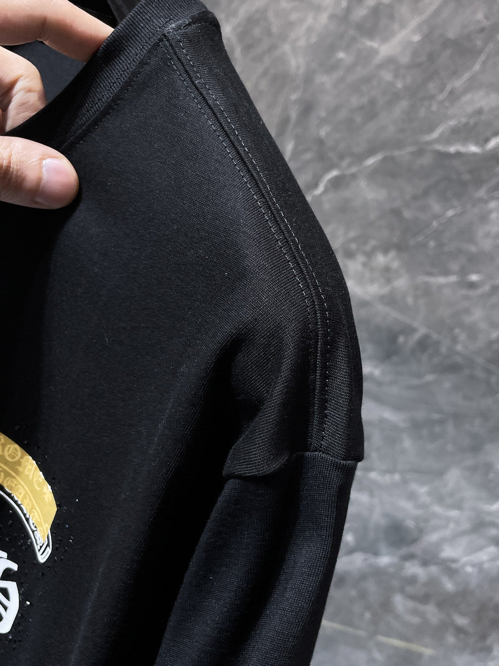 Yellow Horseshoe Logo Black T-Shirt™