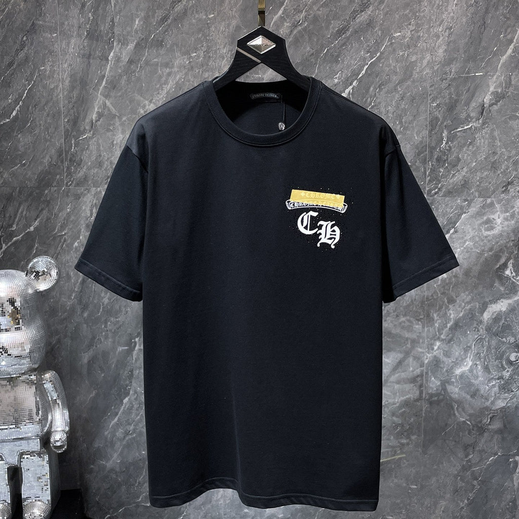 Yellow Horseshoe Logo Black T-Shirt™