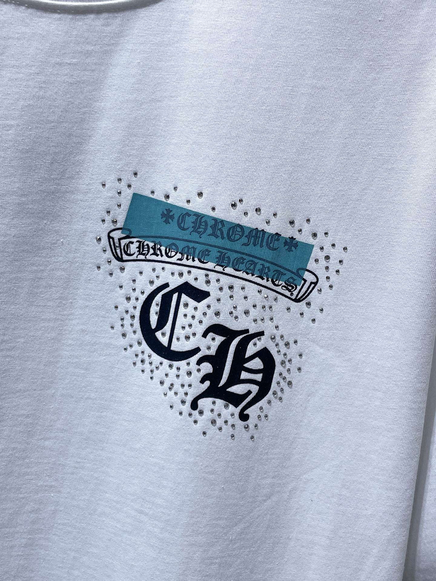 Blue Horseshoe Logo White T-Shirt™