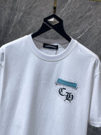 Blue Horseshoe Logo White T-Shirt™