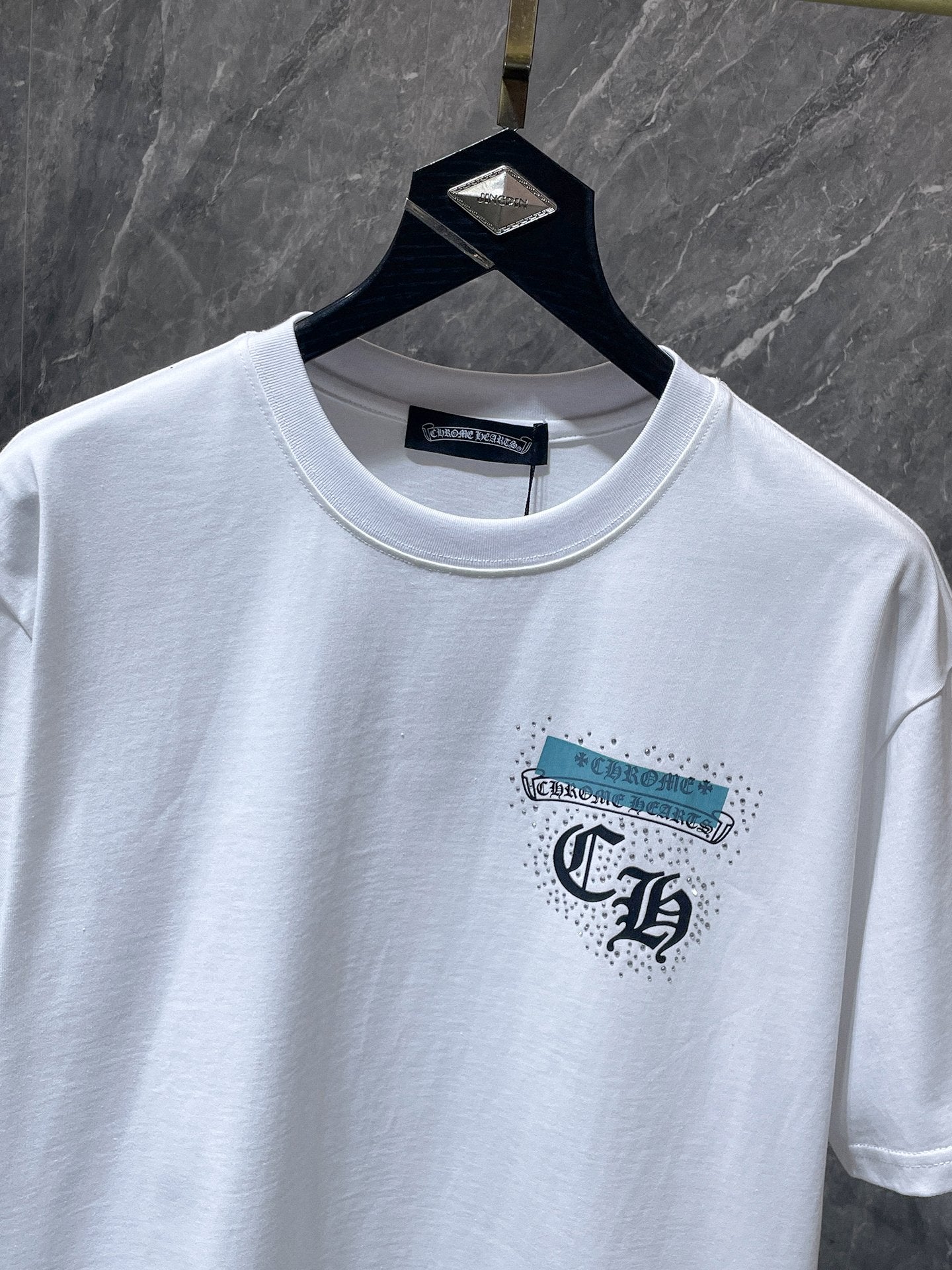 Blue Horseshoe Logo White T-Shirt™