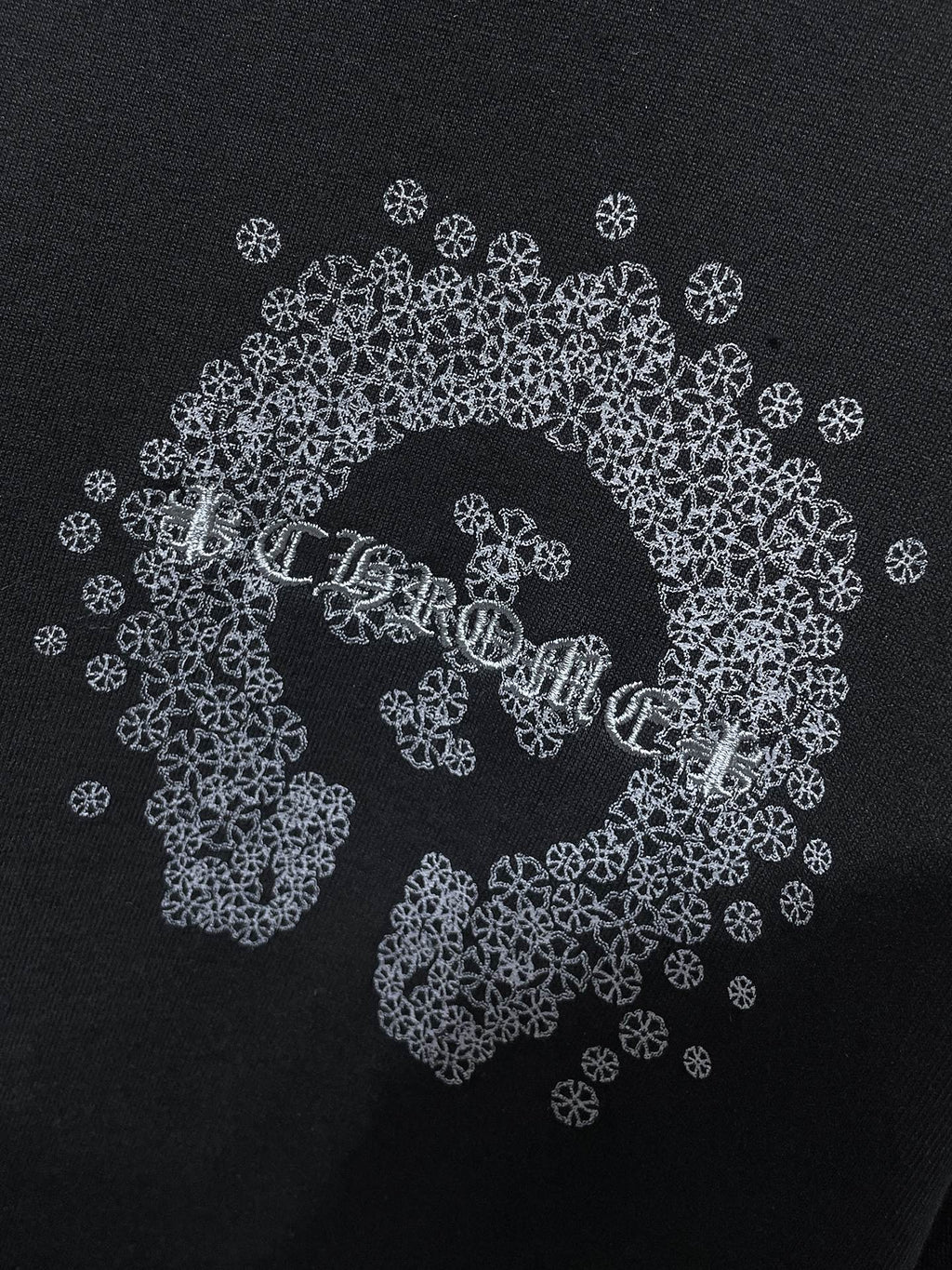 Monochrome Horseshoe Logo Black T-Shirt™
