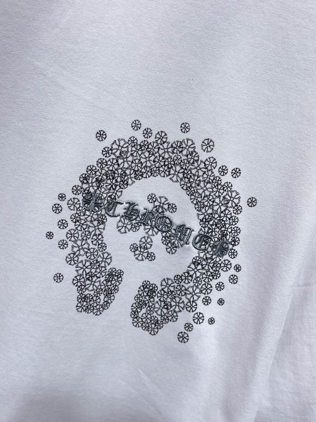 Monochrome Horseshoe Logo White T-Shirt™