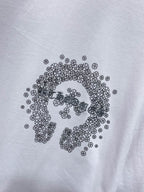 Monochrome Horseshoe Logo White T-Shirt™