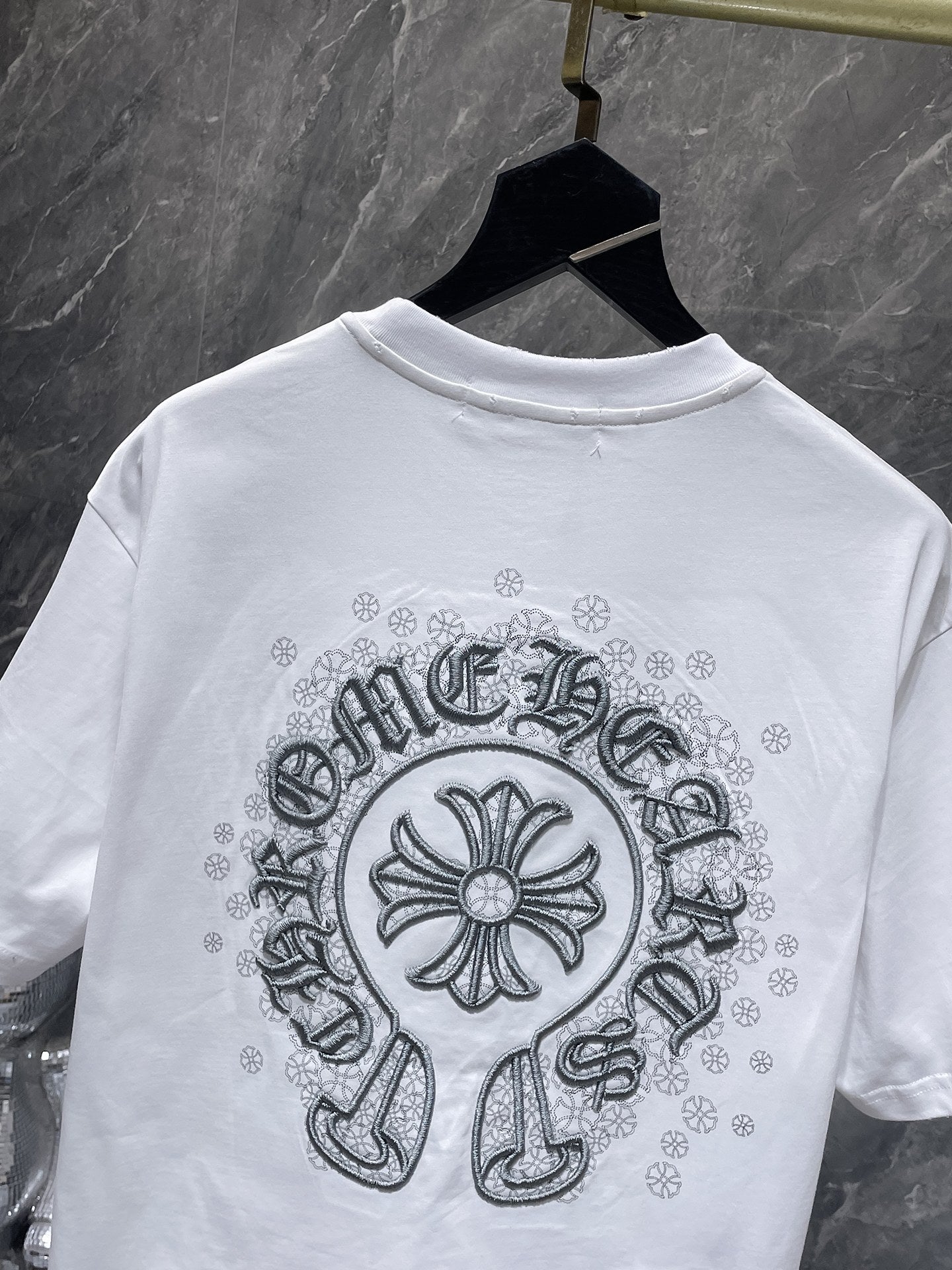 Monochrome Horseshoe Logo White T-Shirt™