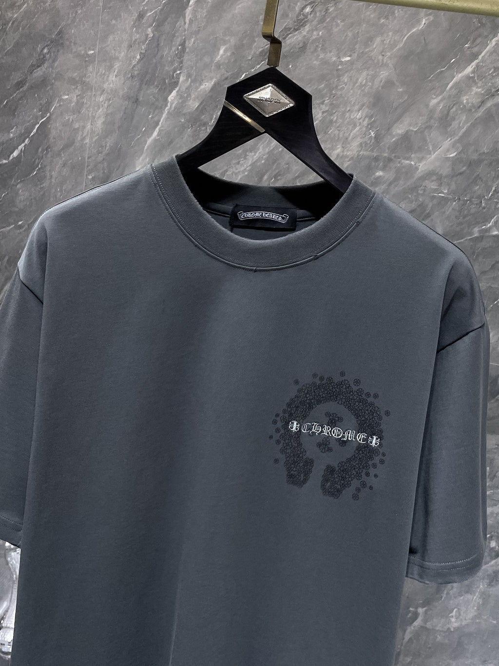 Monochrome Horseshoe Logo Grey T-Shirt™