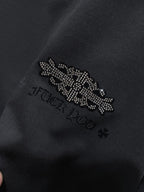 Rhinestone Script Logo Black T-Shirt™