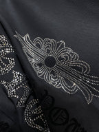 Rhinestone Script Logo Black T-Shirt™