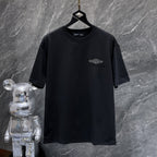 Rhinestone Script Logo Black T-Shirt™