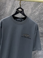 Rhinestone Script Logo Grey T-Shirt™