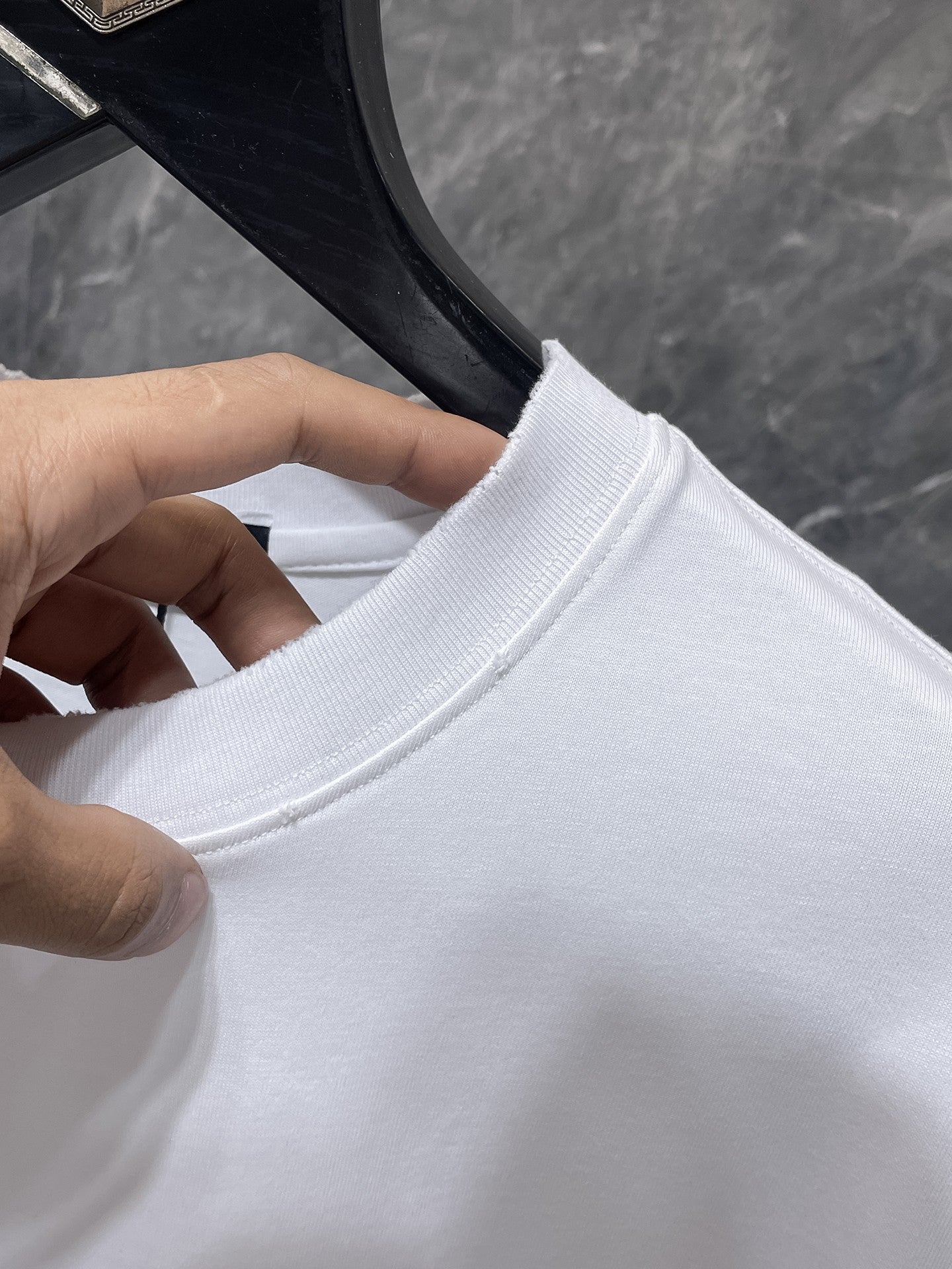 Rhinestone Script Logo White T-Shirt™