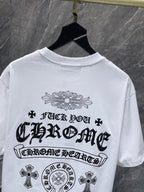 Rhinestone Script Logo White T-Shirt™