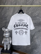 Rhinestone Script Logo White T-Shirt™