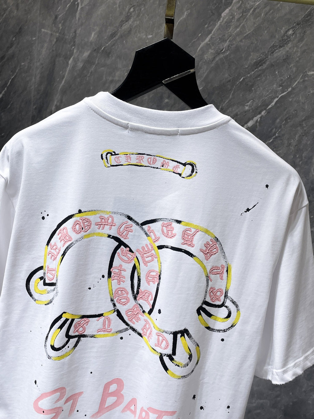 Pink Double Horseshoe White T-Shirt™
