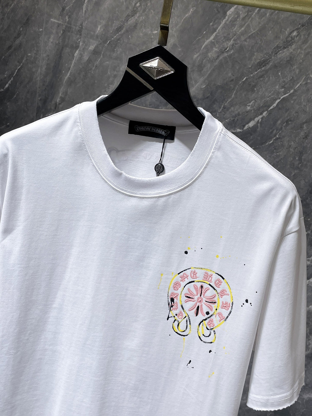 Pink Double Horseshoe White T-Shirt™