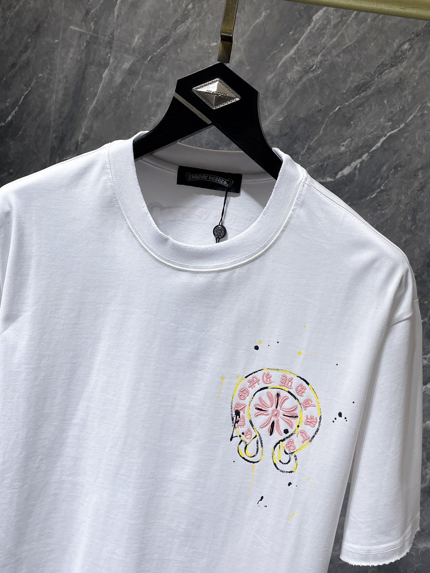 Pink Double Horseshoe White T-Shirt™