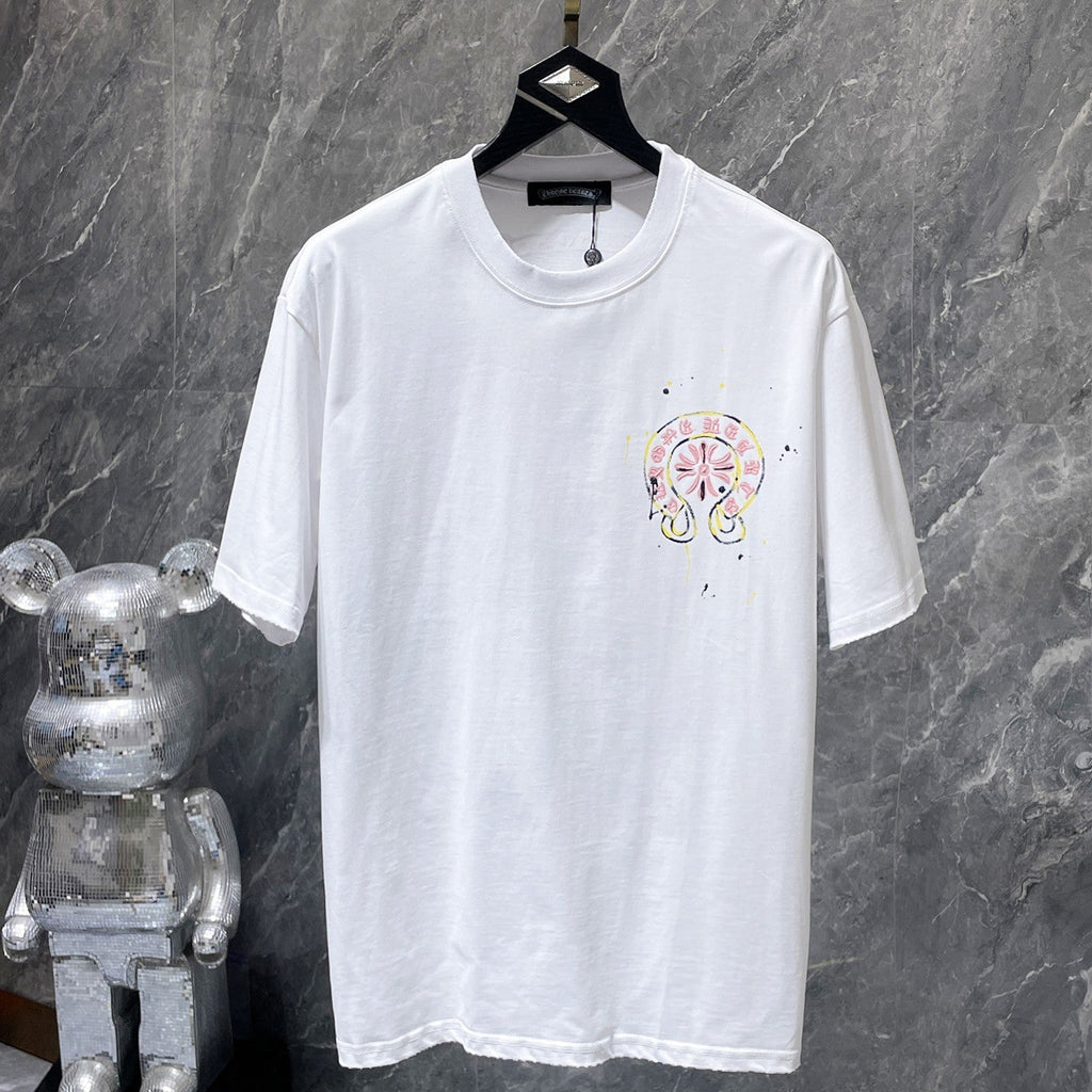 Pink Double Horseshoe White T-Shirt™