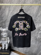 Pink Double Horseshoe Black T-Shirt™