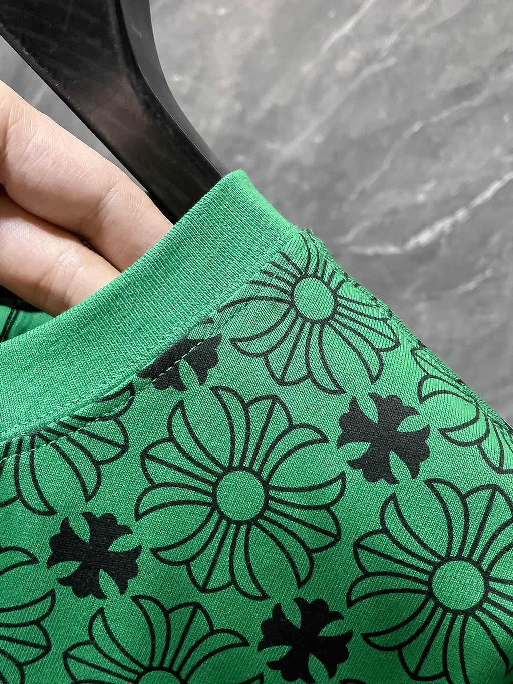 Monogram Floral Cross Green T-Shirt™