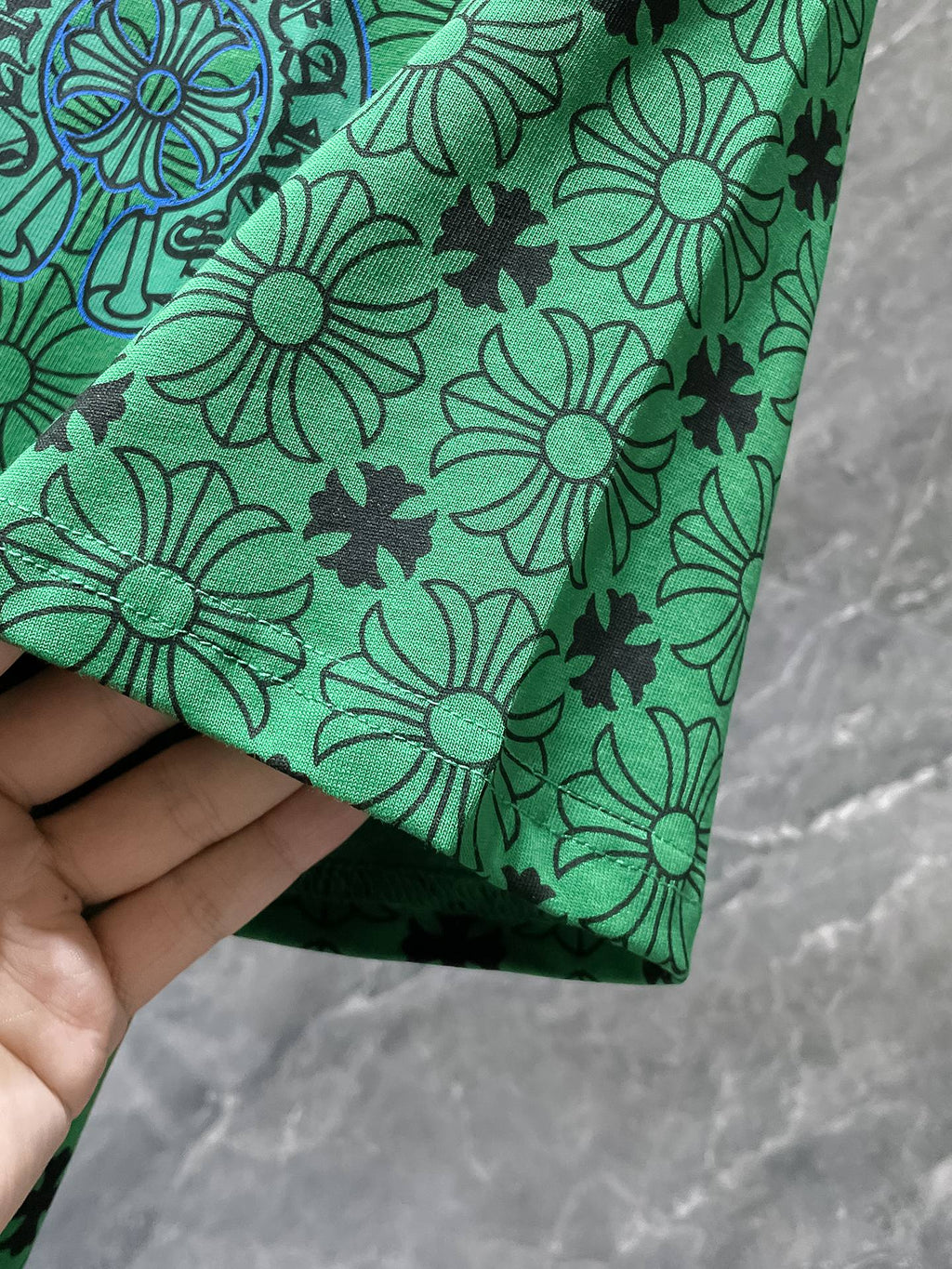 Monogram Floral Cross Green T-Shirt™