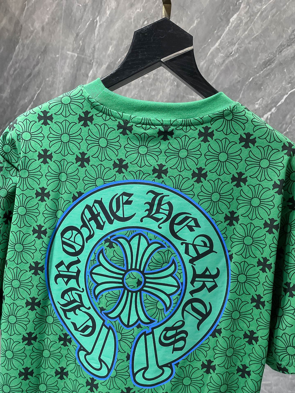 Monogram Floral Cross Green T-Shirt™
