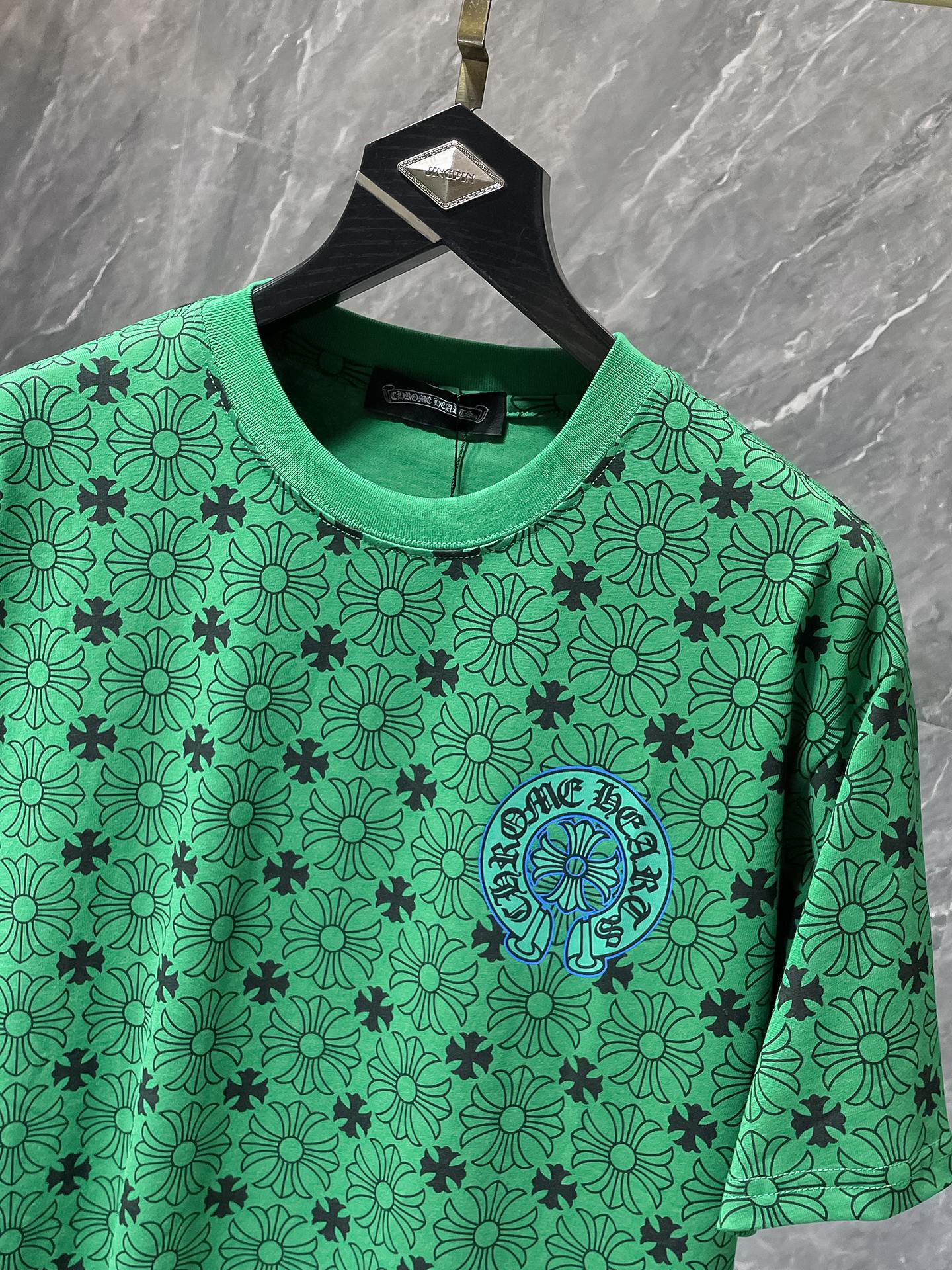 Monogram Floral Cross Green T-Shirt™