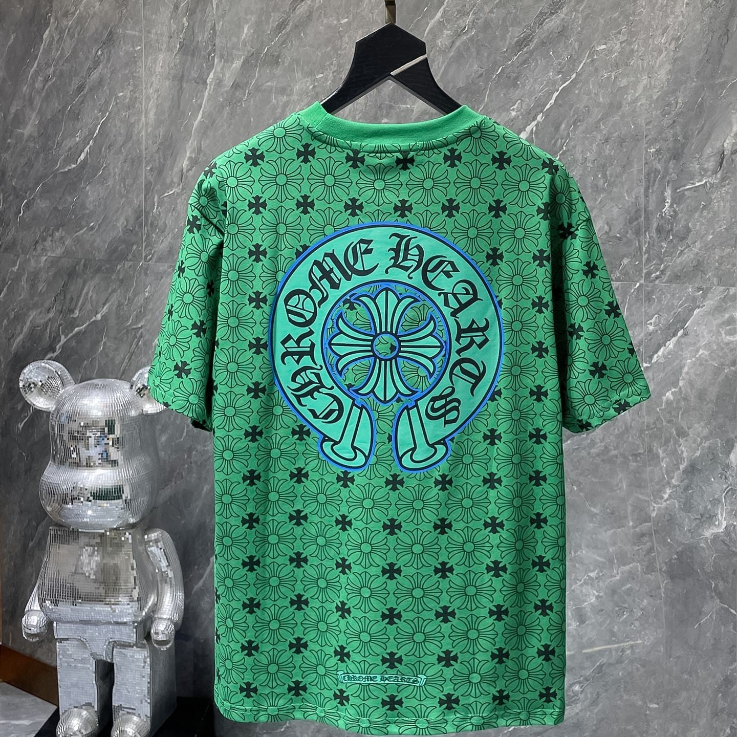 Monogram Floral Cross Green T-Shirt™