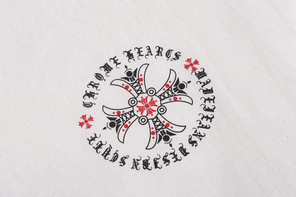 Red Ornate Cross Black T-Shirt™