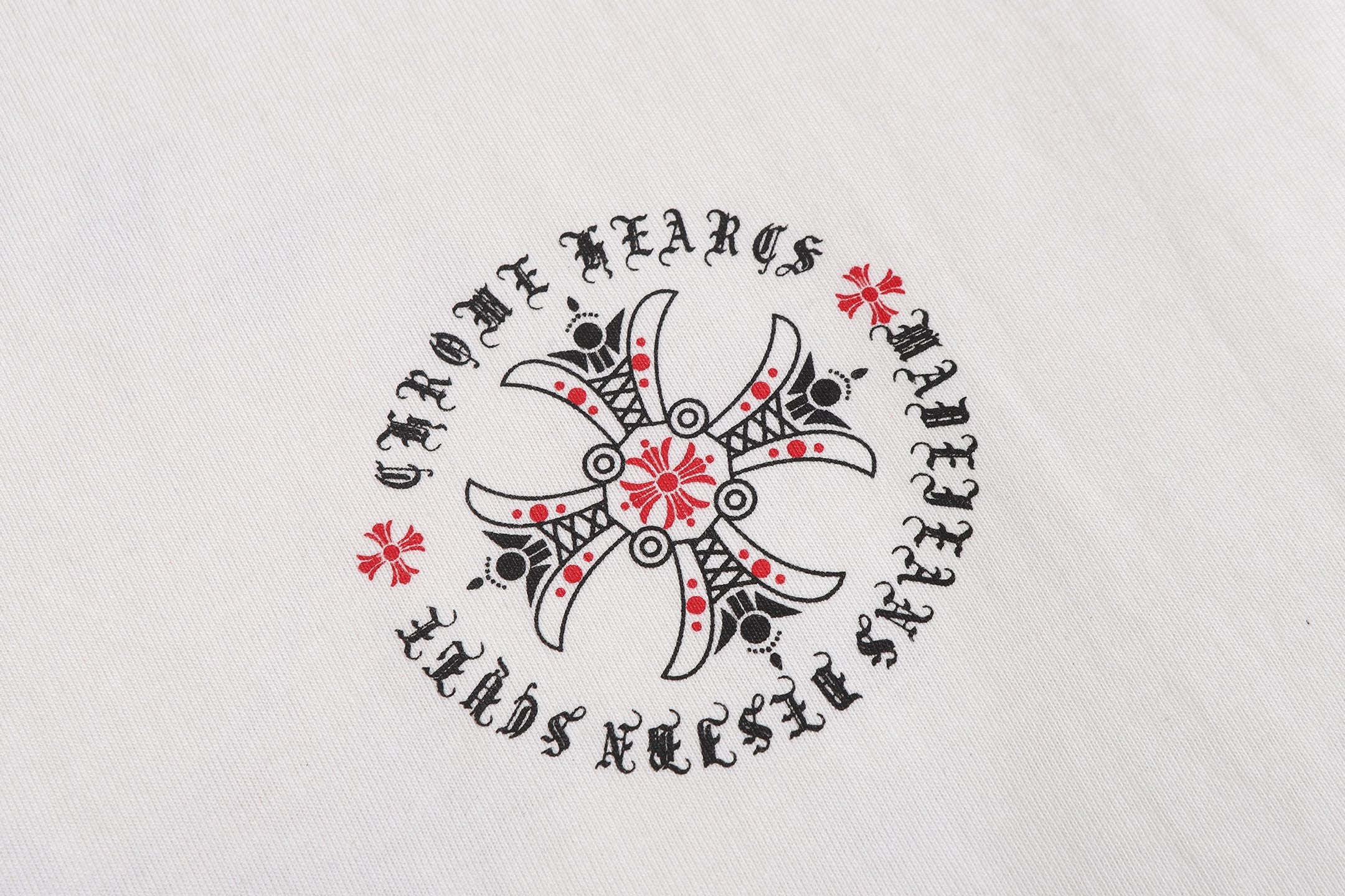 Red Ornate Cross Black T-Shirt™