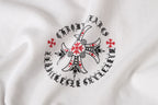 Red Ornate Cross Black T-Shirt™