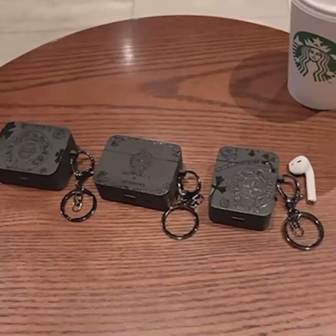 Horseshoe Logo Black Silicone Airpods Case™