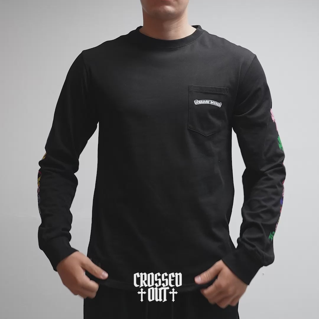 Multicolor Crosses Black Long Sleeve™
