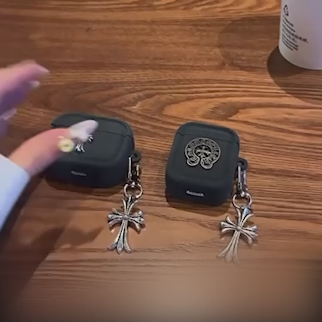 Gothic Symbol Black Silicone Airpods Case™