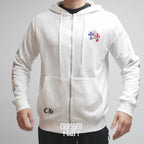 Multicolor Cross White Hoodie™
