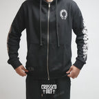 Horseshoe Logo Black Full Zip Hoodie™