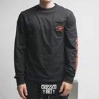 Hollywood Orange Triple Cross Black Long Sleeve™