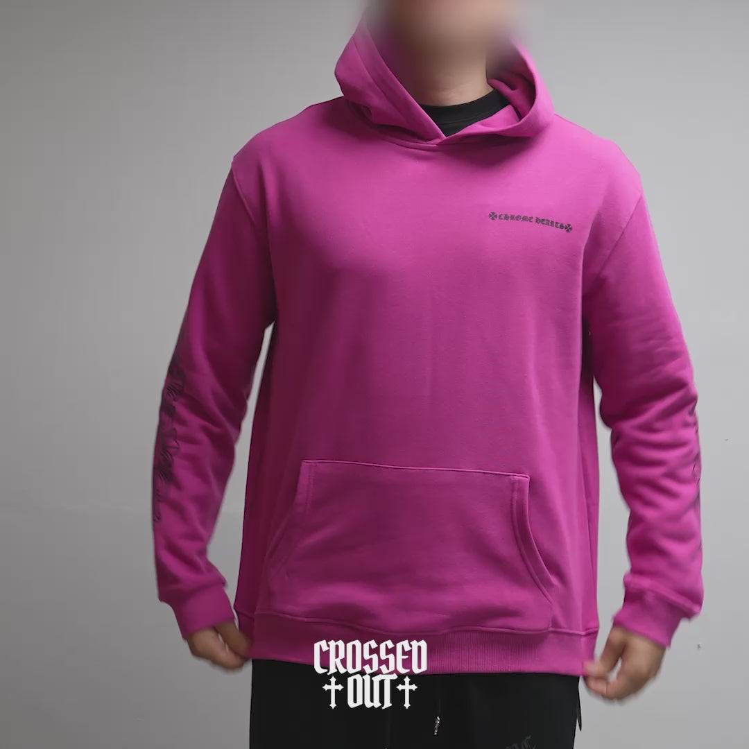 Spider Web Graphic Pink Hoodie™