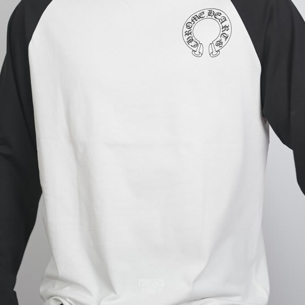 Big Horse Shoe Logo Black & White Long Sleeve™