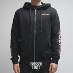 Pink Deadly Doll Black Full Zip Hoodie™