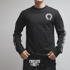 Horse Shoe Logo USA White/Black Long Sleeve™
