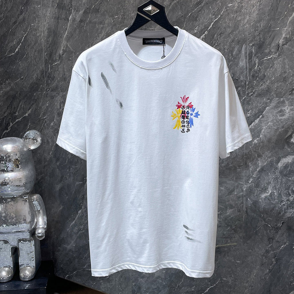 Multicolor Flower Crosses White T-Shirt™