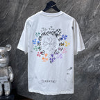 Multicolor Flower Crosses White T-Shirt™