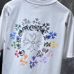 Multicolor Flower Crosses White T-Shirt™