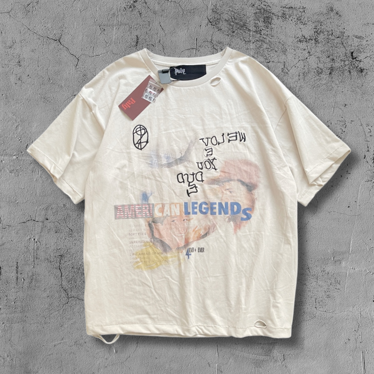 Paly Hllywd Legends Vintage White Tee™