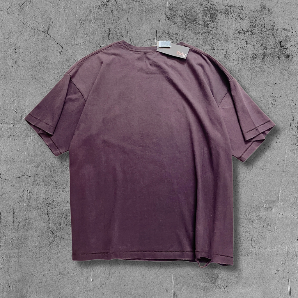 Paly Hllywd Typography Logo Plum Tee™