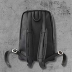 Desert Camo Cross Black Leather Backpack™
