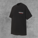 Vertical USA Flag Black T-Shirt™