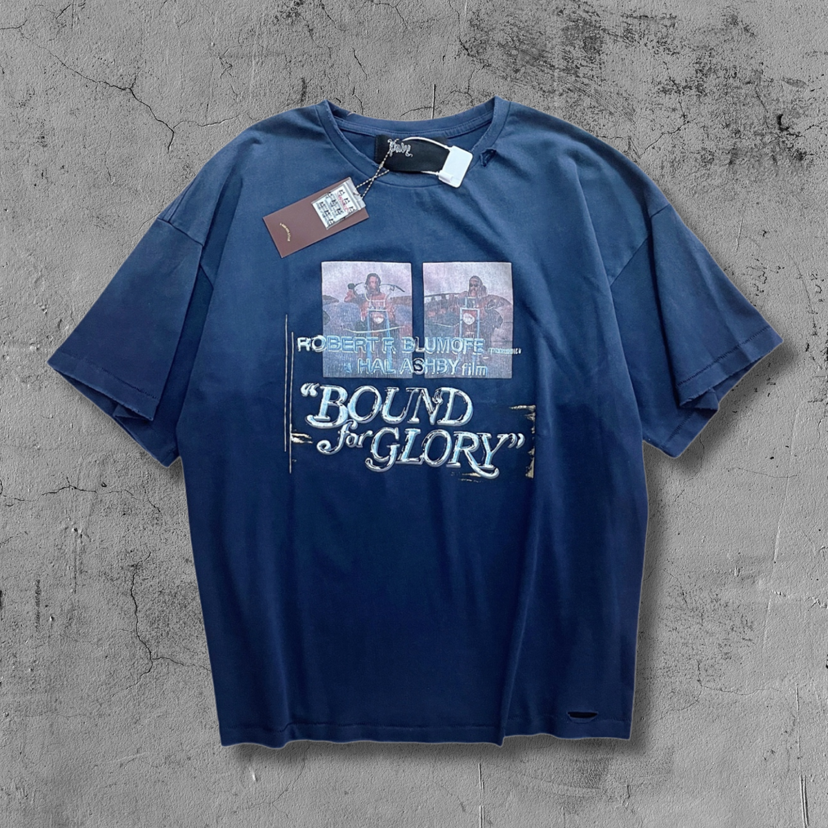 Paly Hllywd Bound for Glory Washed Blue Tee™